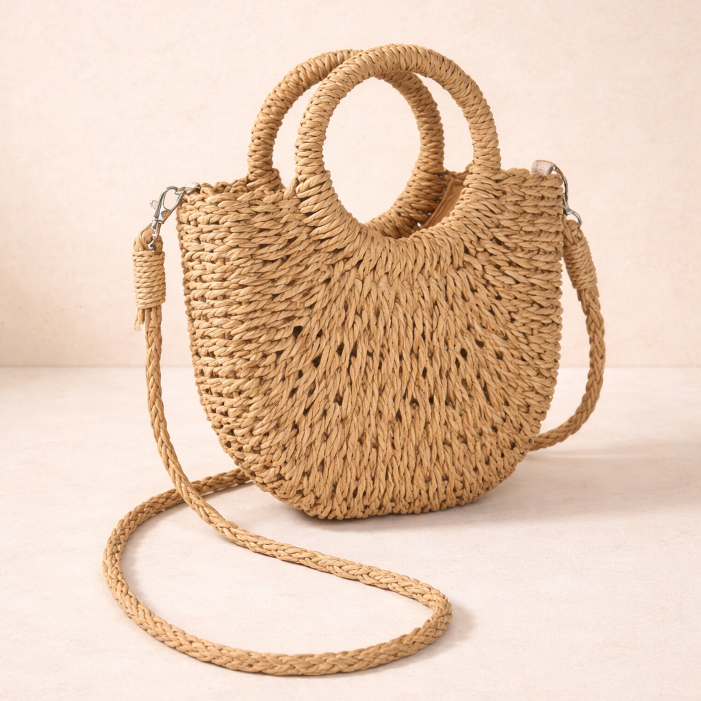 BOLSO ARTESANAL MEDIA LUNA