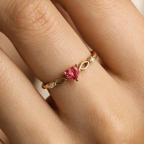 ANILLO CORAZÓN CON CIRCONITA