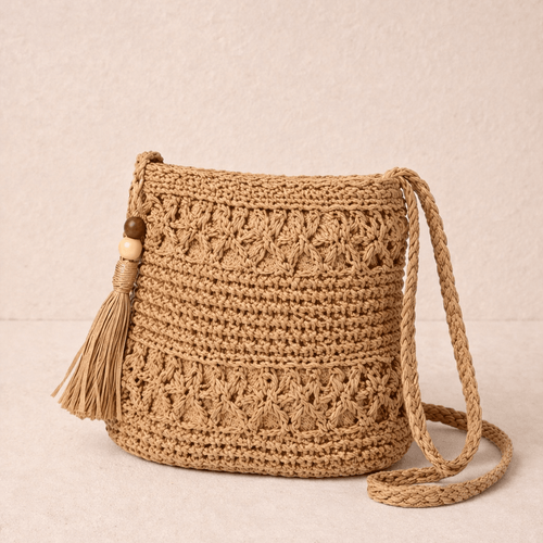 BOLSO DE PAJA BOHO - Almare