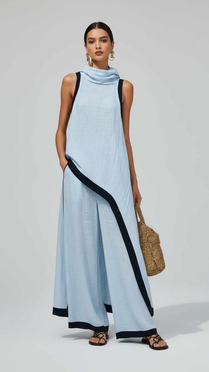 Conjunto Brava | Top Asimétrico y Wide-Leg