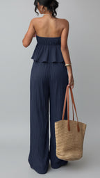 Conjunto Lario | Top Bandeau y Palazzo