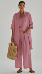 Conjunto Giglio | Top, Pantalón y Cárdigan