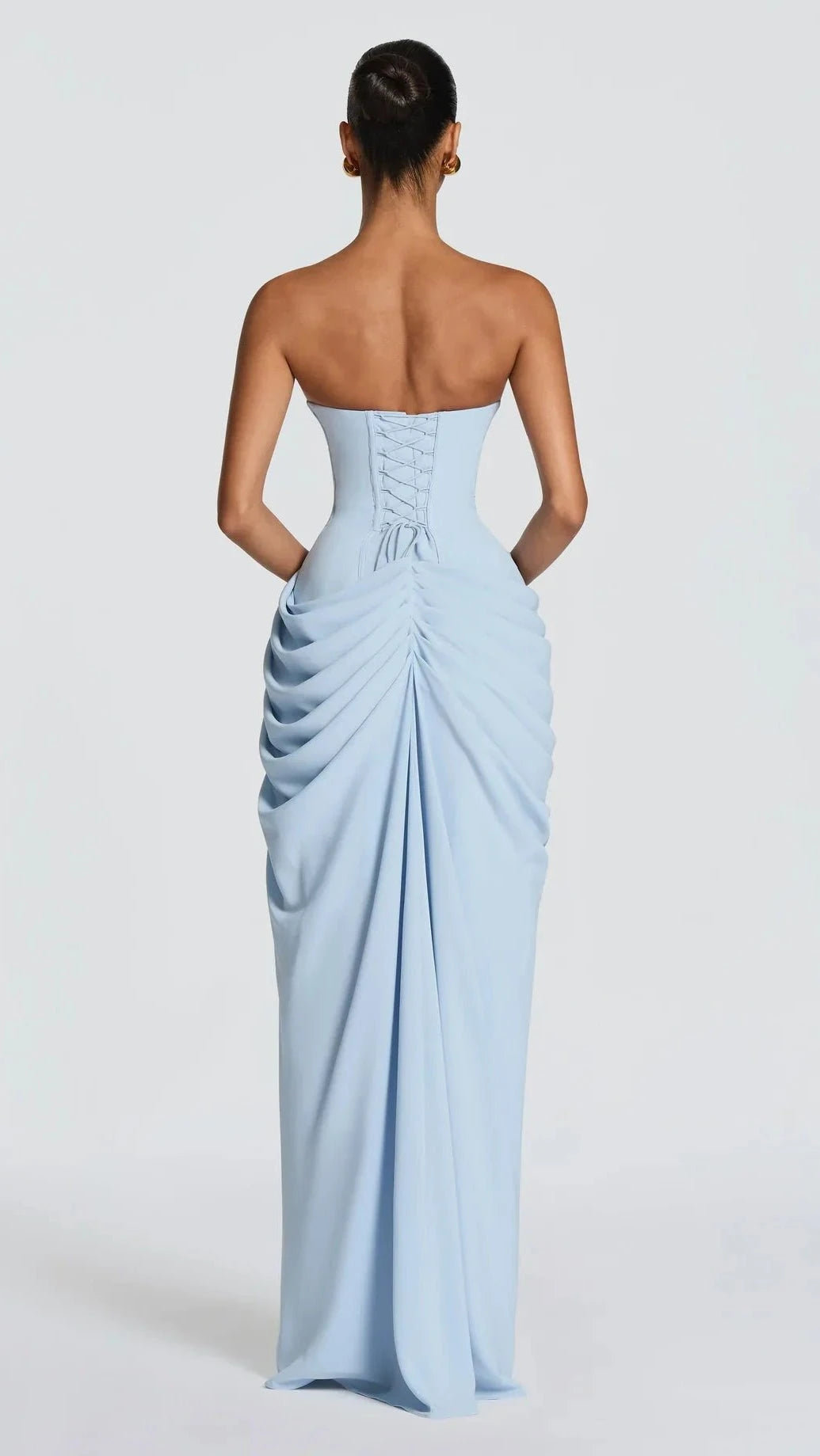 VESTIDO DE FIESTA SIN TIRANTES