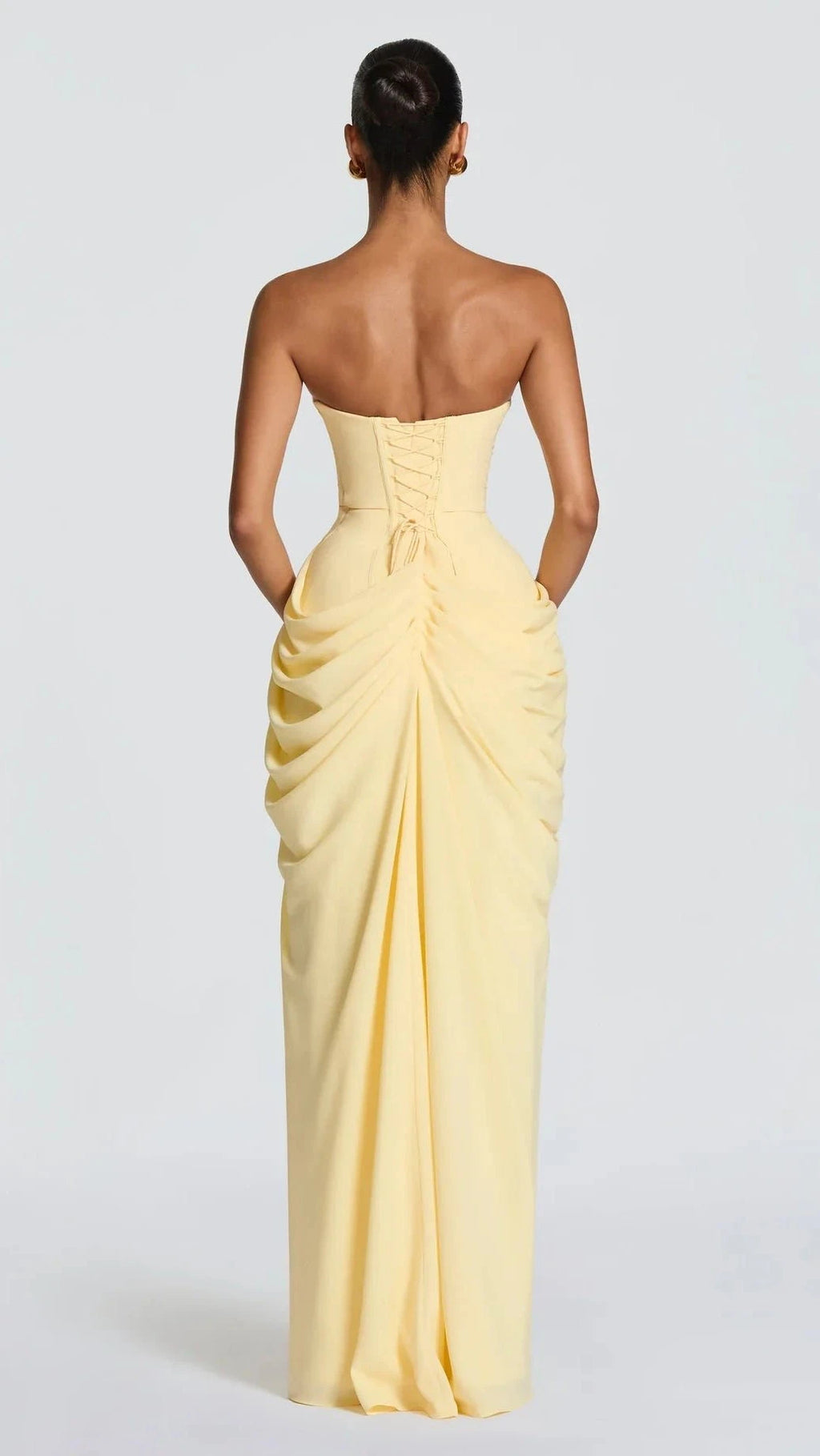 VESTIDO DE FIESTA SIN TIRANTES