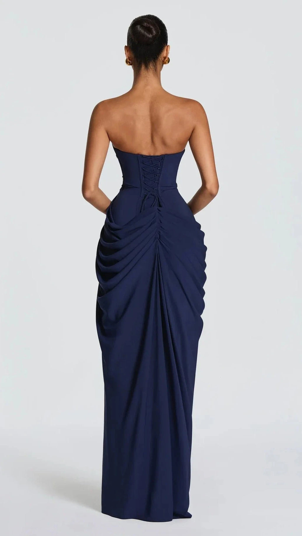 VESTIDO DE FIESTA SIN TIRANTES