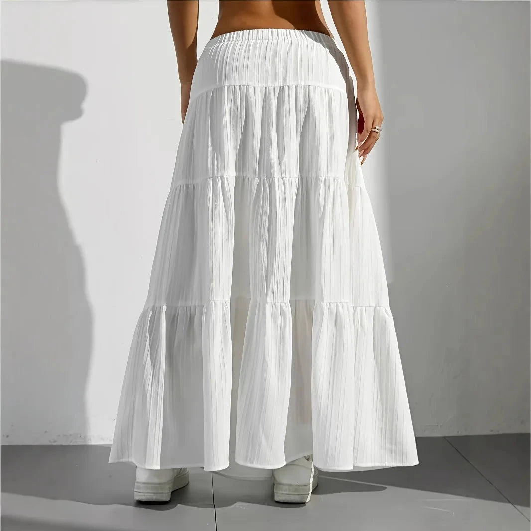 FALDA LARGA HOLGADA BLANCA