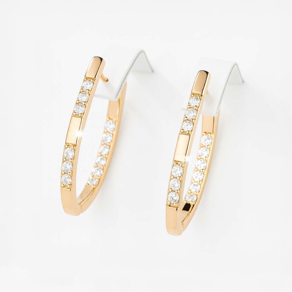 PENDIENTES DE ARO CON CIRCONITAS