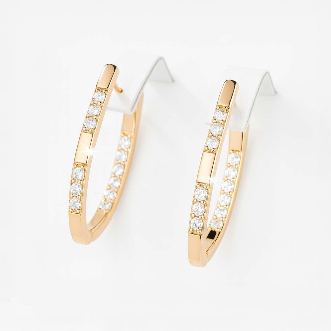 PENDIENTES DE ARO CON CIRCONITAS