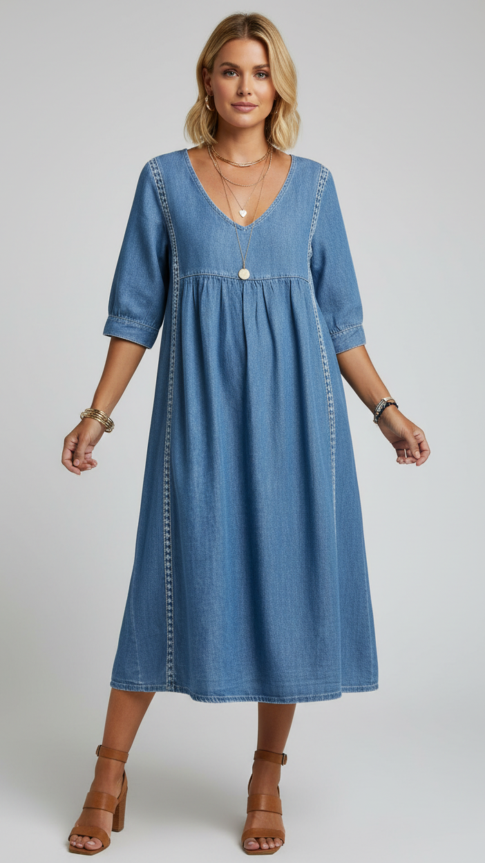 Vestido Maro | Fluido Efecto Lino