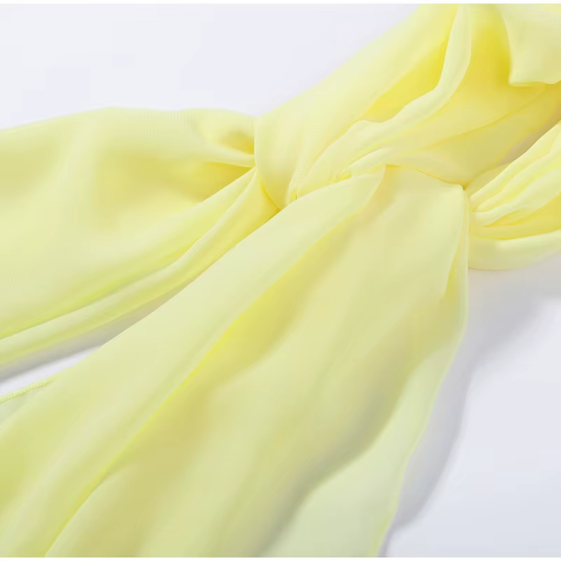 Vestido Bosa | Palabra de Honor con Volantes en Cascada