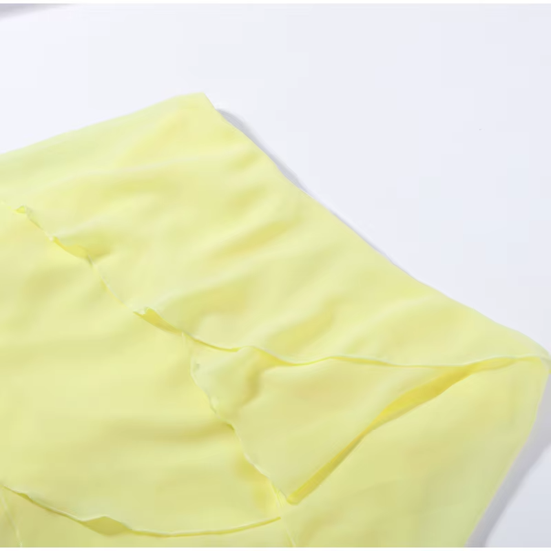 Vestido Bosa | Palabra de Honor con Volantes en Cascada