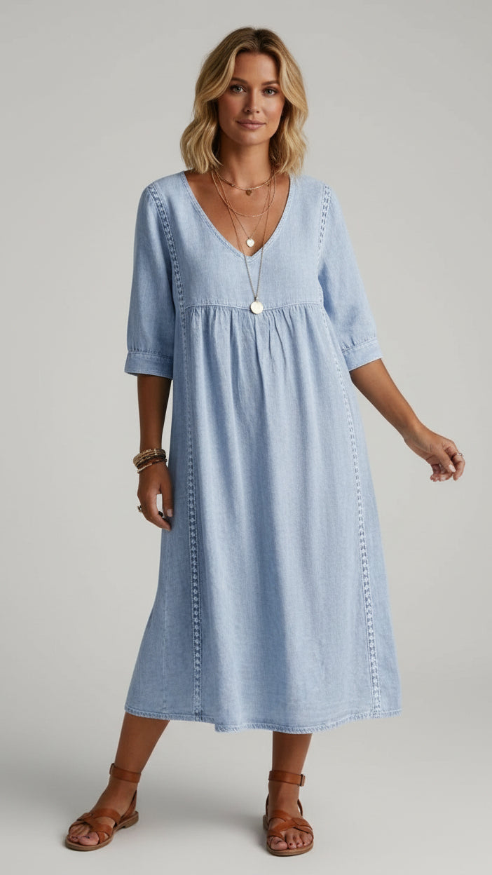 Vestido Maro | Fluido Efecto Lino
