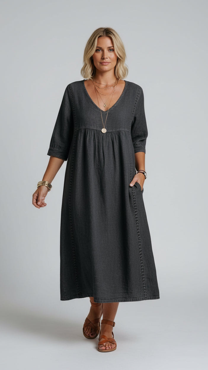 Vestido Maro | Fluido Efecto Lino
