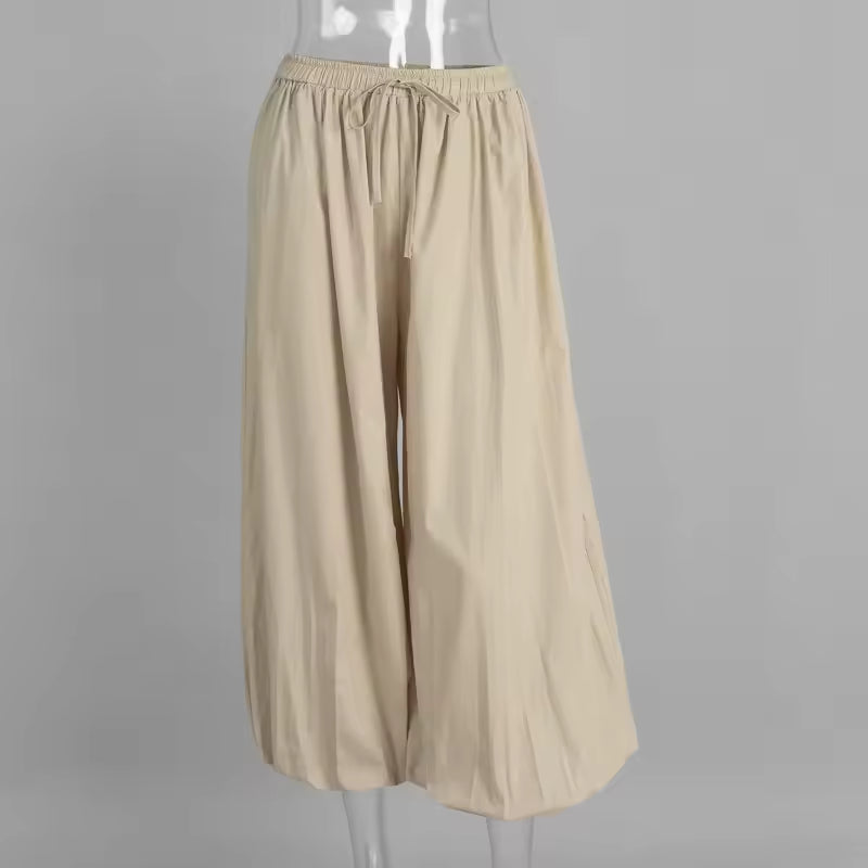 PANTALONES BLOOMER CON PLIEGUES