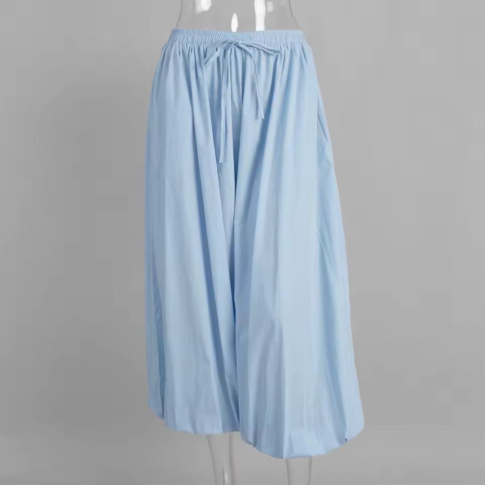 PANTALONES BLOOMER CON PLIEGUES