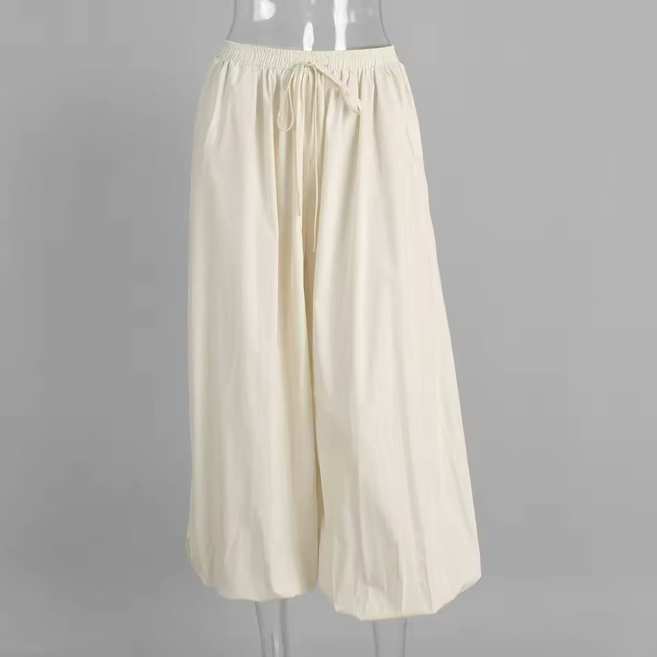 PANTALONES BLOOMER CON PLIEGUES