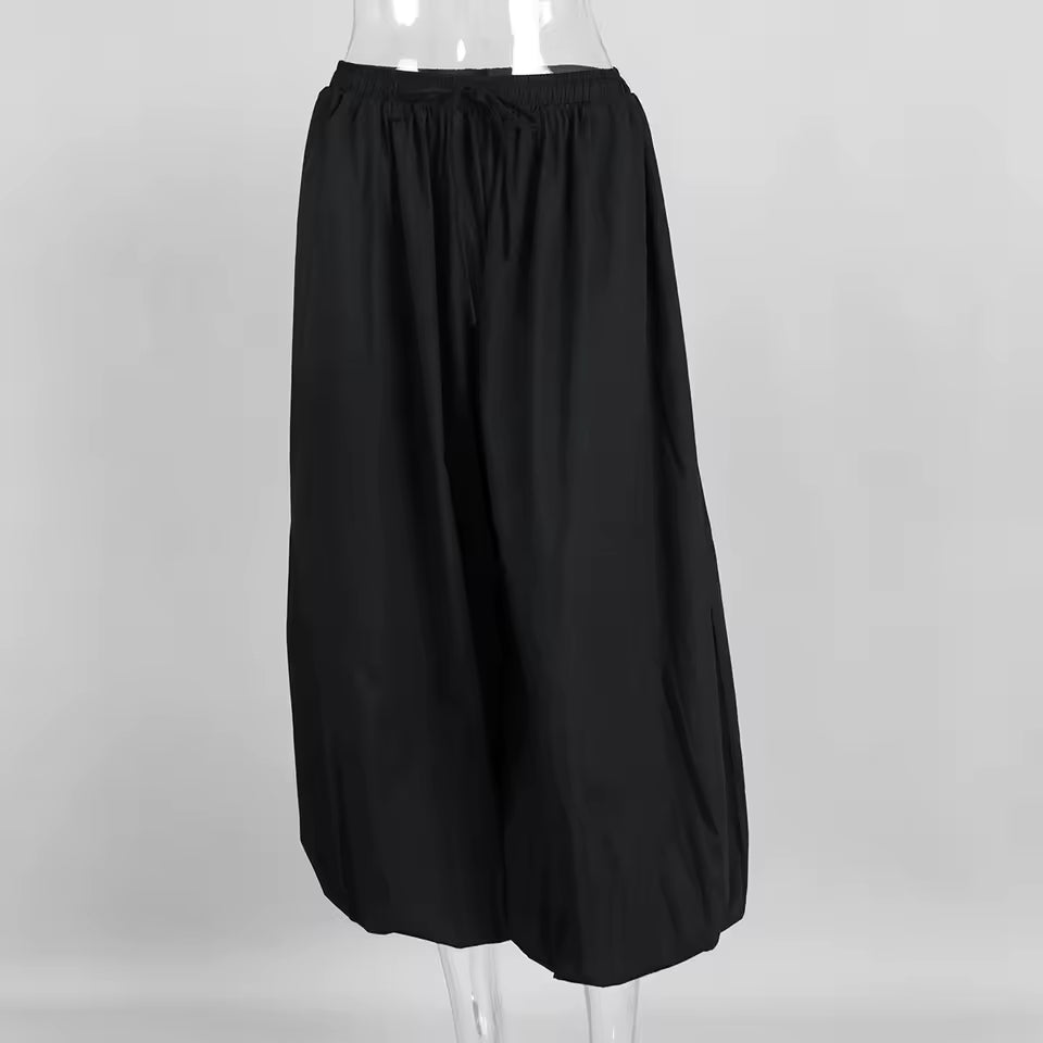 PANTALONES BLOOMER CON PLIEGUES