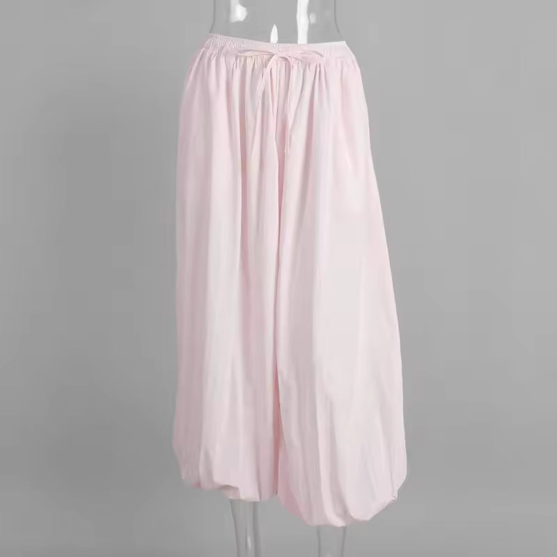 PANTALONES BLOOMER CON PLIEGUES