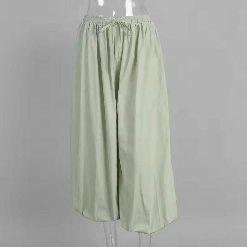 PANTALONES BLOOMER CON PLIEGUES