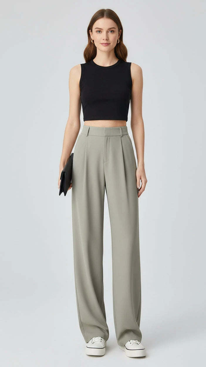 PANTALONES SEOULISH DE CINTURA ALTA