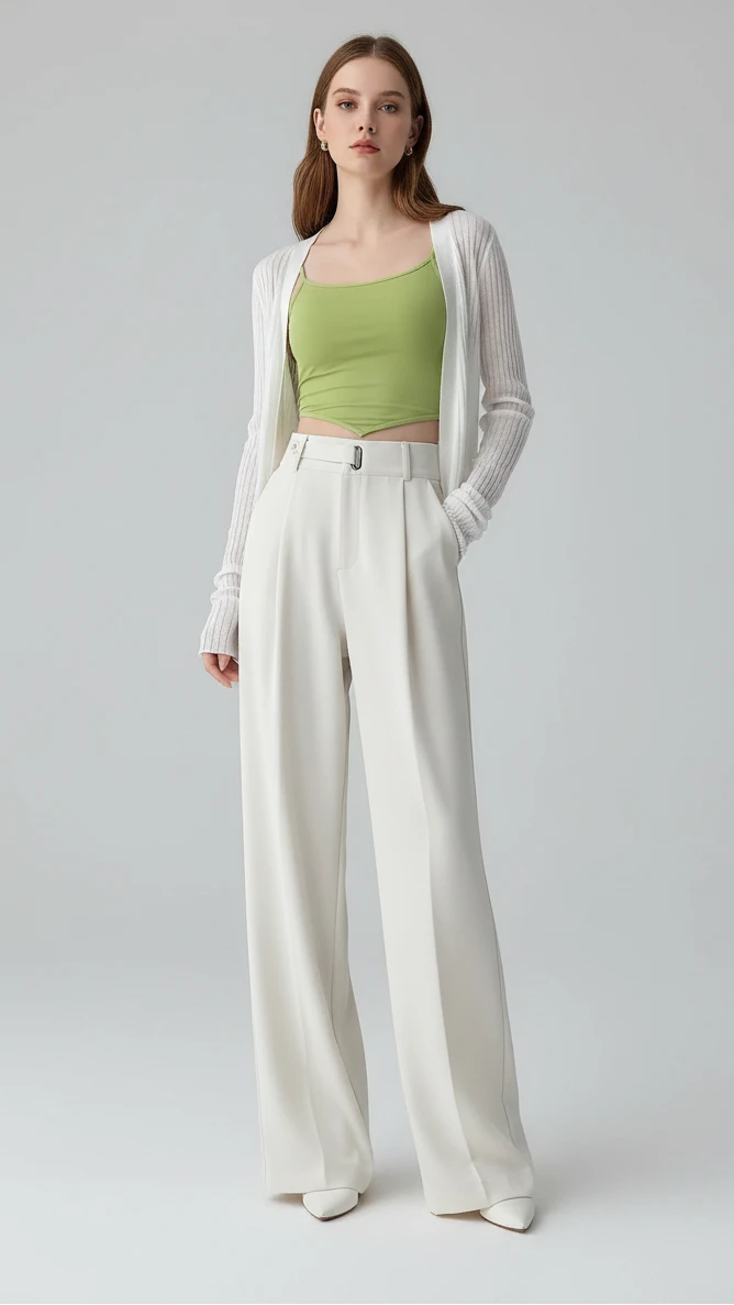 PANTALONES SEOULISH DE CINTURA ALTA