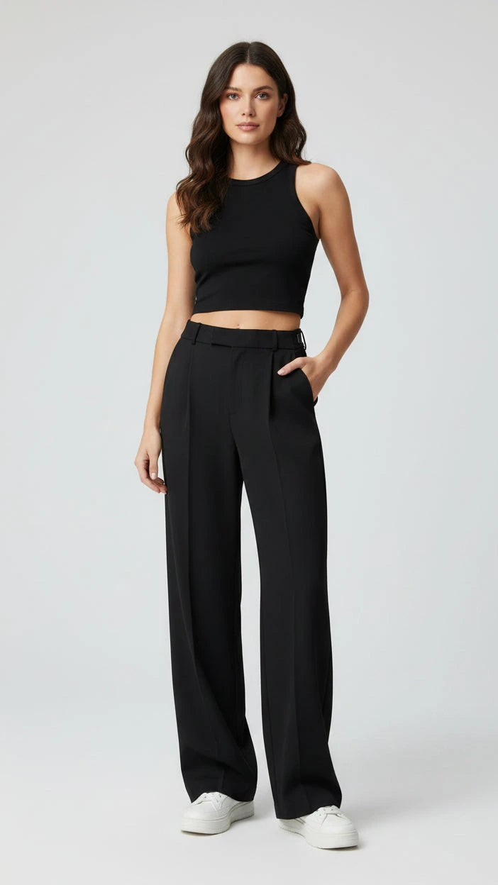 PANTALONES SEOULISH DE CINTURA ALTA