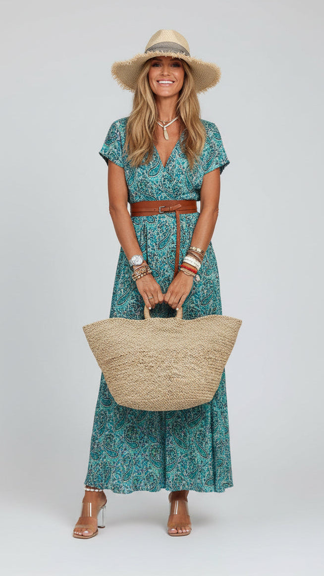 Vestido Tarifa | Cintura Fruncida Línea A