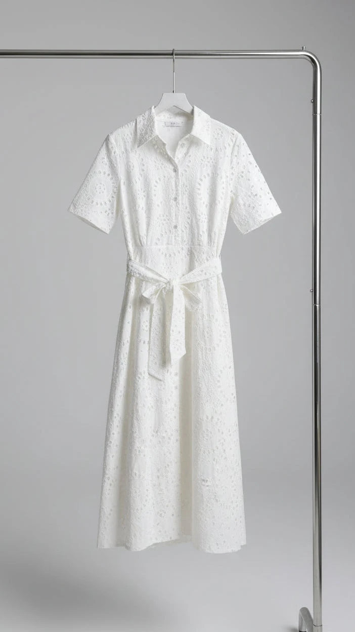 VESTIDO BORDADO BLANCO