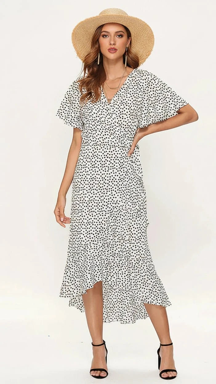 VESTIDO LARGO BOHO FLORAL CON VOLANTES