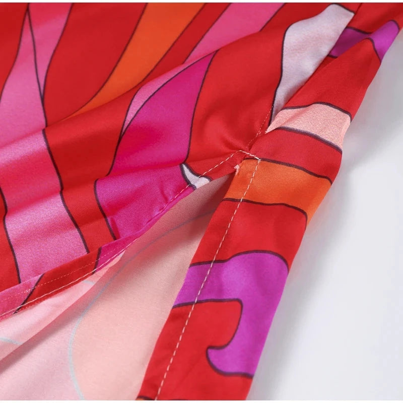 VESTIDO LARGO CHIC ABSTRACTO