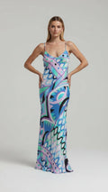 VESTIDO LARGO CHIC ABSTRACTO