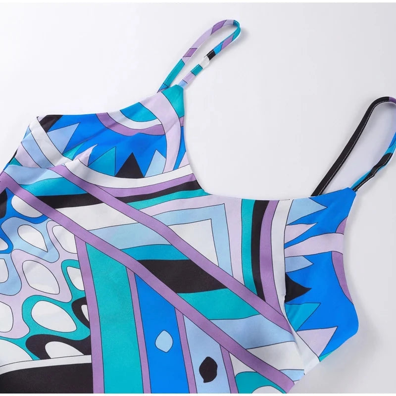VESTIDO LARGO CHIC ABSTRACTO