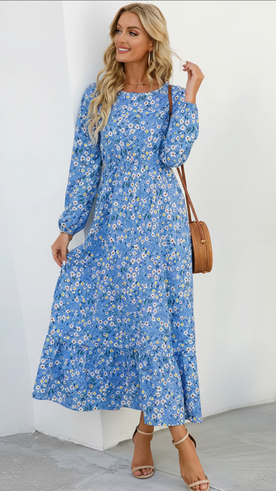 VESTIDO FLORAL LARGO