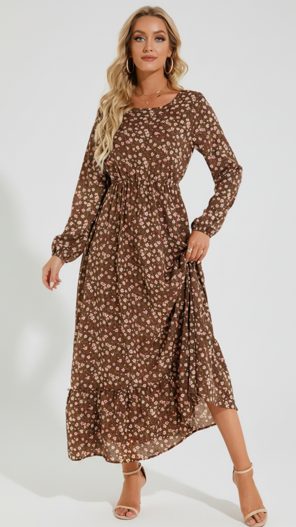 VESTIDO FLORAL LARGO