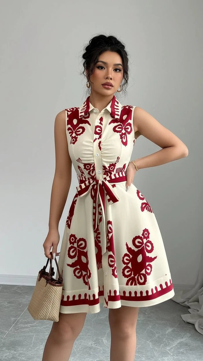 VESTIDO FLORAL DE PLAYA